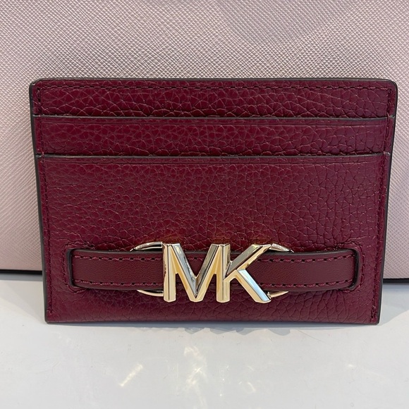 Michael Kors Accessories - MICHAEL KORS
Reed Large Pebbled Leather Card Holder Case
Dark Cherry 
NWT